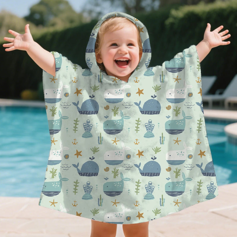 Elinfant Hooded Bath Towel -Soft, Absorbent, For 0-3 Years Old, Bathroom, Beach,Baby Bath Towel,Suitable for Youngsters's
