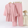 Sleepwear Men's Pajamas and Robes Male Couple's Set Pure Oversized Home Wear Spring Autumn Pajama 2pcs
