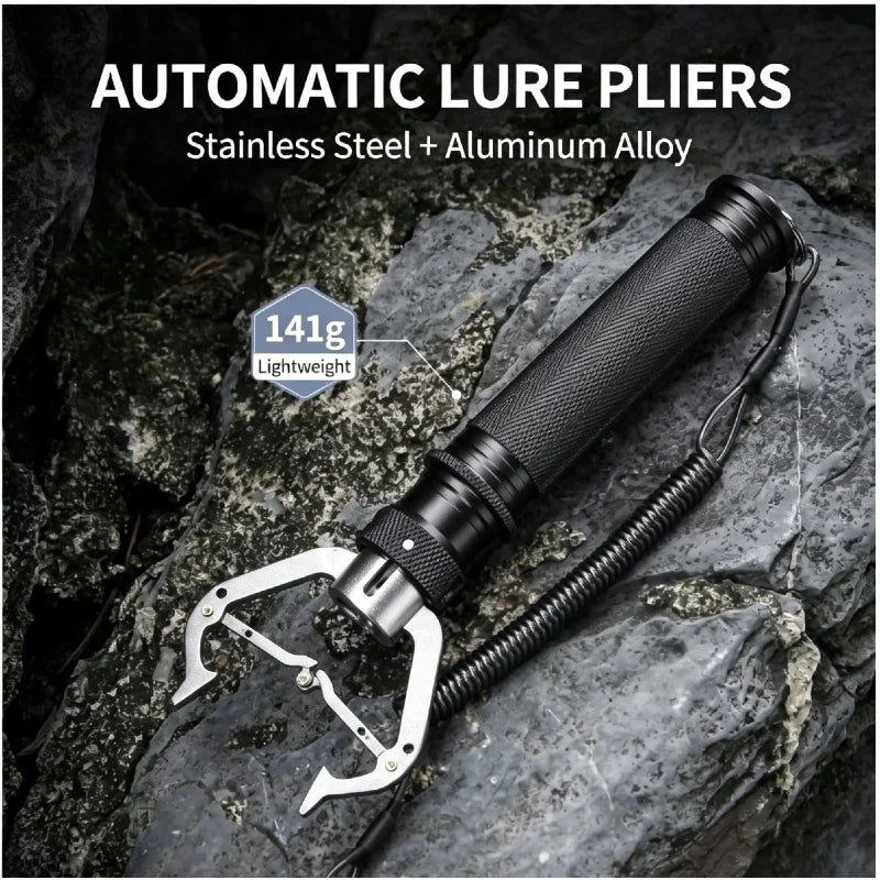 Fish Lip Gripper Pliers with Lanyard - Rust-Proof | SAMAG