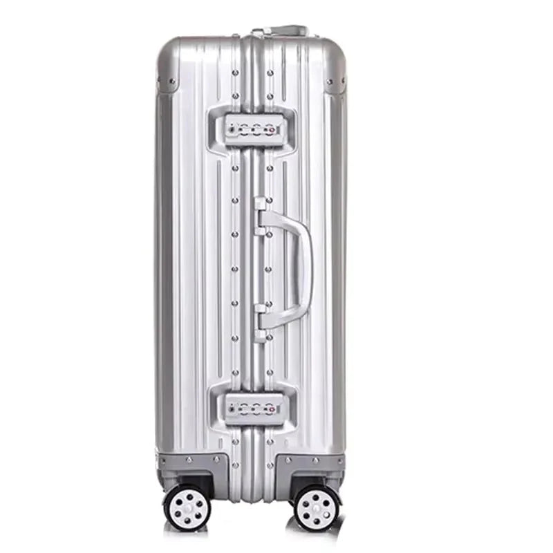 KLQDZMS 20"24"26"29Inch Business Luggage All Aluminum Magnesium Alloy Boarding Box Large Capacity Trolley Case Men's Suitcase