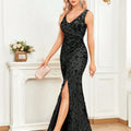 Elegant Slit Evening Dress Women Long Mermaid Formal | SAMAG