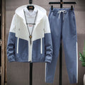 M - 6XL New Men's Sportswear Set from Japan South Korea Autumn Casual Wear Hooded Jacket Leg Tied Pants Trendy Suit | SAMAG