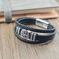 New Design Tree of Life Men's Leather Bracelet Stainless Steel Irregular Accessories Punk Bangles Charm - Visuel 5 | SAMAG