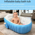 Inflatable Baby Bathtub with Air Pump Portable Foldable Kids Bath Tub Indoor Outdoor Travel Shower Basin for Newborn Toddler