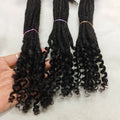Dreadlocks Sister Locs Extensions Handmade Soft Crochet Brazilian Human Hair Braiding 10in Ombre Short Hair 10Strands/lot