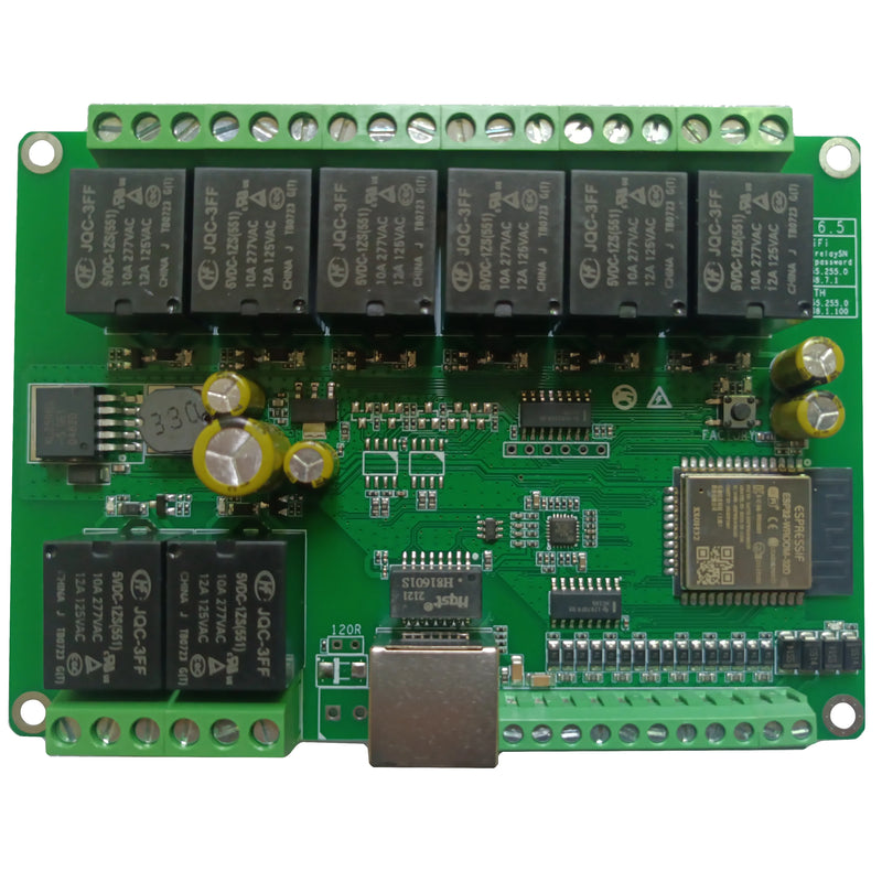 Ethernet Relay Network Wifi Switch Modbus MQTT TCP UDP Web HTTP Schedule Task CAN RS485 CoAP Domoticz Timer Module