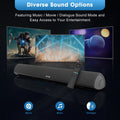 100W High-power TV Sound Bar Home Computer Wireless Bluetooth Speaker Subwoofer with Remote Control RCA Optic Echo Wall Soundbar
