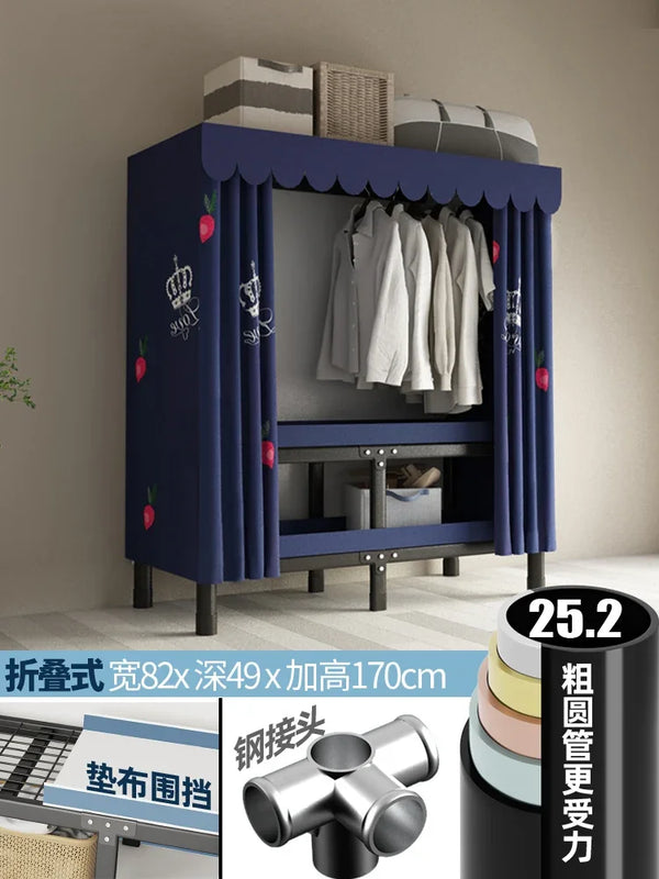 Folding Steel Frame Wardrobe Installation - Free Open Closet Durable and Economic Storage Cabinet for - View 28 | SAMAG