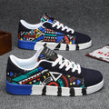 Summer Trendy Men's New Board Shoes Outdoor Non Slip Walking Men Sporty Shoe Canvas Pattern Casual Sneakers Male Zapatos