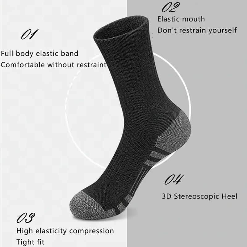 5Pairs Men's Outdoor Gym Socks Comfortable Soft | SAMAG