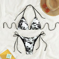 Tie Dye Lace Up Bikini Set Beach Swimwear Women Swimsuit | SAMAG