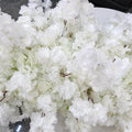Uflower White Rose Cherry Blossom Wedding Arch Floral Row - View 4 | SAMAG