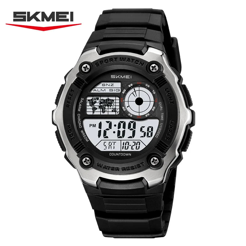 SKMEI 2517 Military Electronic Light Watch Sports LED Watches 5BAR Waterproof Digital Wrist Watch For Men Reloj Hombre