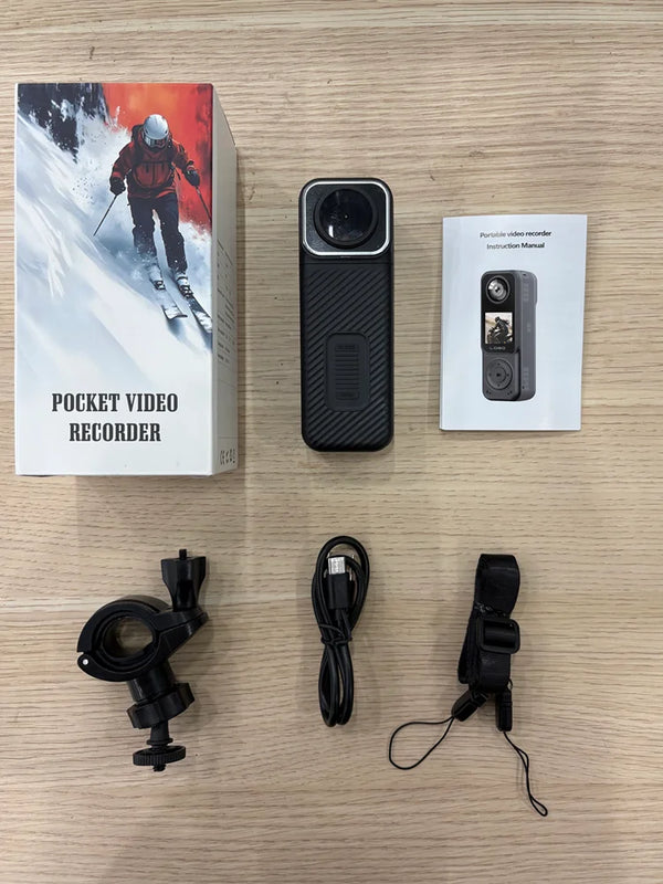 Action Cameras 4k 130° Video Wide Angle WiFi Pocket Action Camera Front 2K And Rear 2K Night Vision Bicycle Helmet Motorcycles