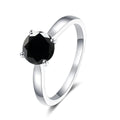 2CT Blue D VVS1 Moissanite Ring in S925 Sterling Silver High Quality Ring Ideal Gift for Women on Christmas/Birthday/Anniversary