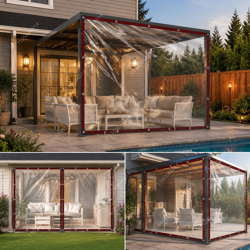 Clear PE Waterproof Tarpaulin Thick Transparent Plastic | SAMAG