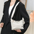 Ultra-light Nylon Crossbody Bag for Women Adjustable Wide Strap Lightweight Women's Bag Zipper Closure Stylish Messenger Bag