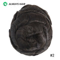 Alwayshair Fine Mono Men Short Toupee 5” Indian Hair Men’s Capillary Prosthesis Monofilament 120 130 Hair System 9x11