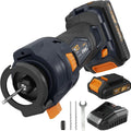 Cordless Drywall Cut Out Tool, MAXXT 20V Rotary Saw Variable Speed with 2.0AhBattery And Quick Charger, Free Depth | SAMAG