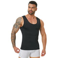 Men's Shapewear Tank Top Tummy Control Compression Vest Cool Fabric Slim Fit Undershirt Summer Gym Training Casual Daily