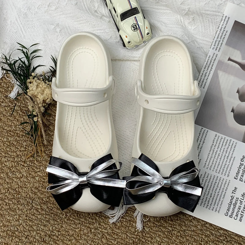 2026 ballet hole shoes platform slippers women's summer wear eva sandals non-slip Xiaohongshu Douyin women's explosion