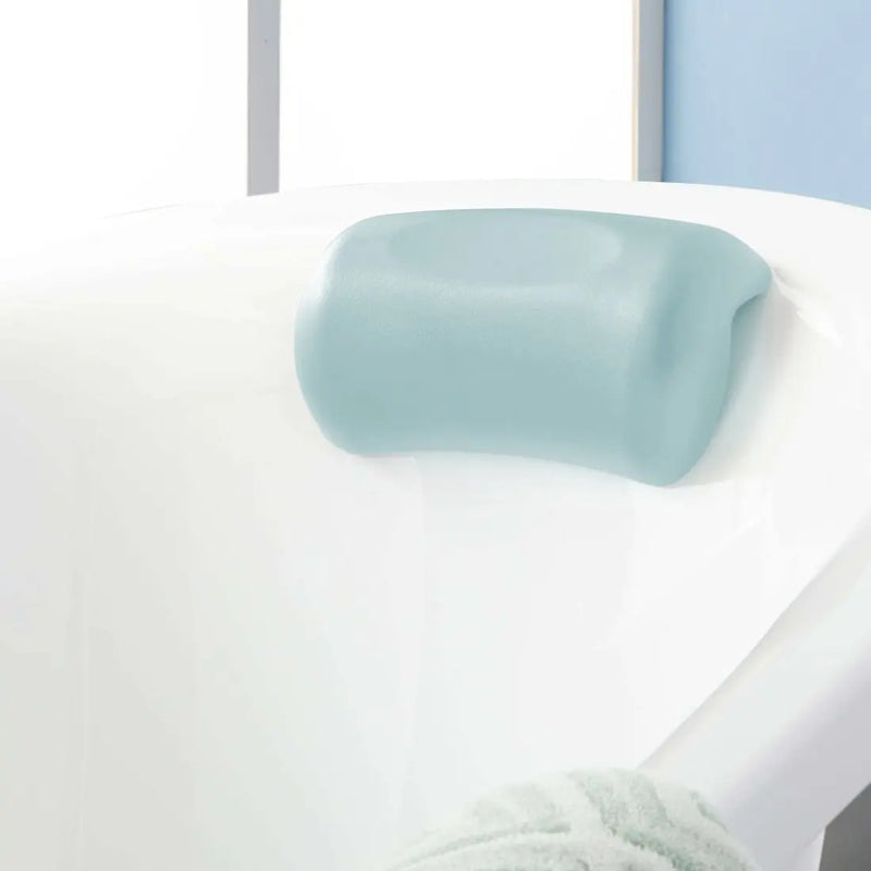 Waterproof Non-Slip Spa Bath Pillow for Hot Tub – Memory Foam Padded Head & Back Cushion with Suction Cups, Comfortable Bathtub