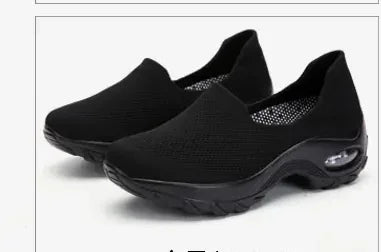 Shoes for Women Sneakers Platform Mesh Breathable Woman Running Shoes Flats Black Chunky Light Vulcanize Shoes Female