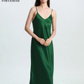 FIMTAIRAH   Sexy Comfortable  00% Mulberry Silk Nightdress  Silk home wear black  Silk Long Night Dress   Silk Nightdress Women1