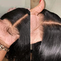 13x4 13x6 HD Transparent Lace Front Wigs Brazilian Straight Human Hair 250% Full Density Pre Plucked Natural Hairline Baby Hair Soft Wigs for Women
