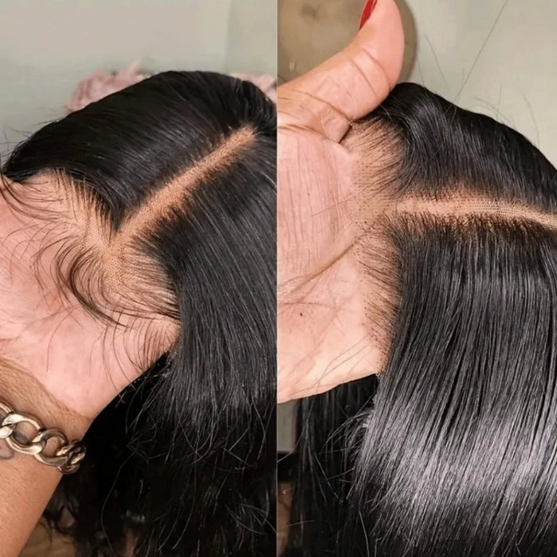 13x4 13x6 HD Transparent Lace Front Wigs Brazilian Straight Human Hair 250% Full Density Pre Plucked Natural Hairline Baby Hair Soft Wigs for Women