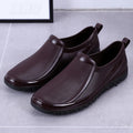 Men's Rain Boots Short Tube Anti-slip Waterproof Kitchen Shoes Work Shoes Fishing Shoes Construction Wear Resistant Rubber Shoes