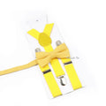 Fashion Men Kids Suspender Bowtie Sets For Wedding Party Festival Gift Brown Khaki Elastic Y - back - Visuel 28 | SAMAG