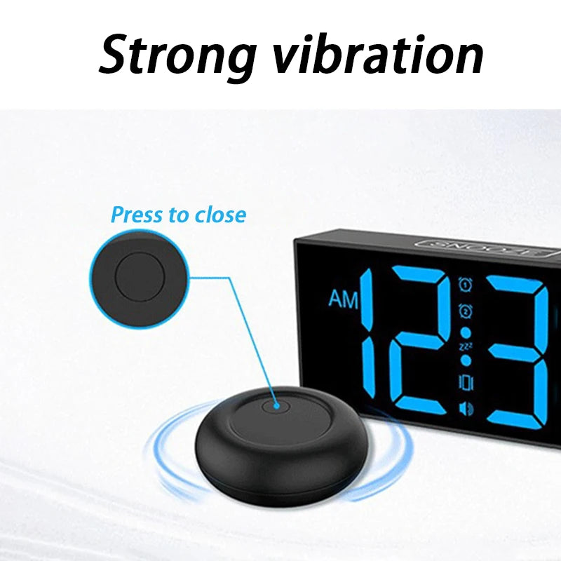 LED Alarm Clock Multifunctional Electronic Shaker Clock Bedside Digital Luminove Clocks Modern Minimalist Designer Desktop Clock