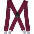 Men's Suspender Trousers Braces with Strong 2 inch Wide 4 Clips Heavy Duty for High Elastic X Style - Visuel 13 | SAMAG