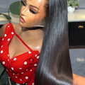 300% Density Straight Human Hair Wigs 30 36 Inch 13x6 Lace Frontal Wigs Brazilian 100% Human Hair 5x5 Glueless WIgs For Women