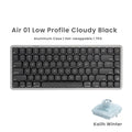 Akko Air 01 Mechanical Keyboard 75% 84-Key Mac Layout Custom Low Profile Hot-swappable RGB Tri-mode Keyboard Gasket Aluminum