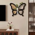 French Butterfly Living Room Decoration Painting Hydroponic Green Plant Hanging Painting Dining Room Sandstone Mural Painting