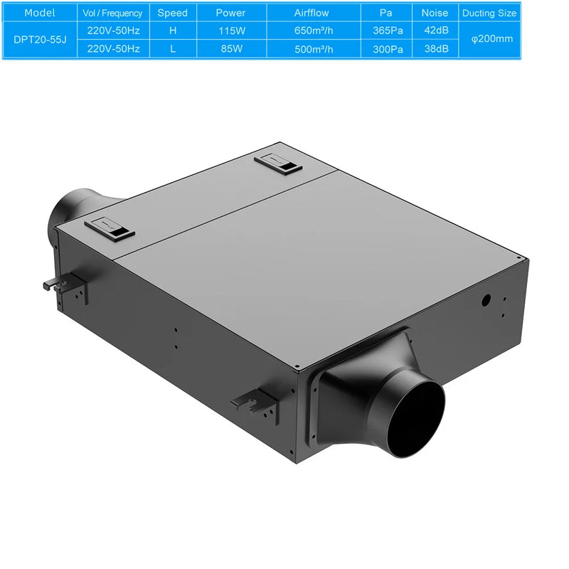 KCvents Fresh Air Fan Efficient, Energy-saving, Low Noise, And Silent of Ultra Thin Purification Integrated Fresh Air System