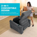 Inflatable Pull Out Sofa Chair and Twin Air Bed Mattress | SAMAG