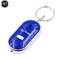 Wireless 10m Anti-Lost Alarm Key Finder Locator Keychain Whistle Sound With LED Light Mini Anti Lost Key Finder