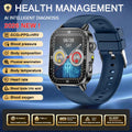 New Men Accurate Health Diagnosis ECG Smart Watch Blood Pressure Blood Oxygen Blood Fat Uric Acid Temp Bluetooth call Smartwatch