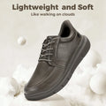 FitVille Men's Wide Width Slip On Oxford Shoes, Lightweight Casual Business Dress Walking Sneakers, Comfort Everyday Footwear with Arch Support for Long Time Standing