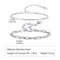 1/2/3pcs Chain Bracelet for Men Women, Stainless Steel Twisted Rope Cuban Wristband, Hip Hop Minimalist - Visuel 20 | SAMAG