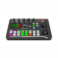 F998 Sound Card Microphone Sound Mixer Sound Card Audio Mixing Console Amplifier Live Music Mixer Amplifier Dj Equipment