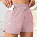 High Waist Running Shorts for Women Quick Dry Athletic Workout Gym Fitness Yoga with Phone Pocket