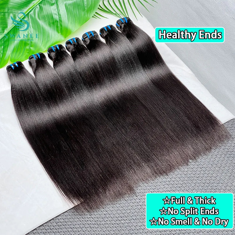 18A Light Yaki Straight Hair Bundles 4PCS Deal Natural Color 100% Human Hair Bundles Quick Weaves Sew In Human Hair Extensions