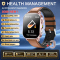 New Men Accurate Health Diagnosis ECG Smart Watch Blood Pressure Blood Oxygen Blood Fat Uric Acid Temp Bluetooth call Smartwatch