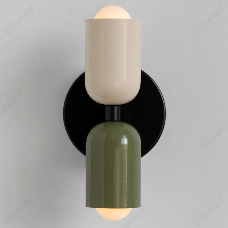 LED Creative Cream Wind Double Headed E27 Hotel Restaurant Wall Light Indoor Home Bedroom Bedlight Living Room Corridor Lighting