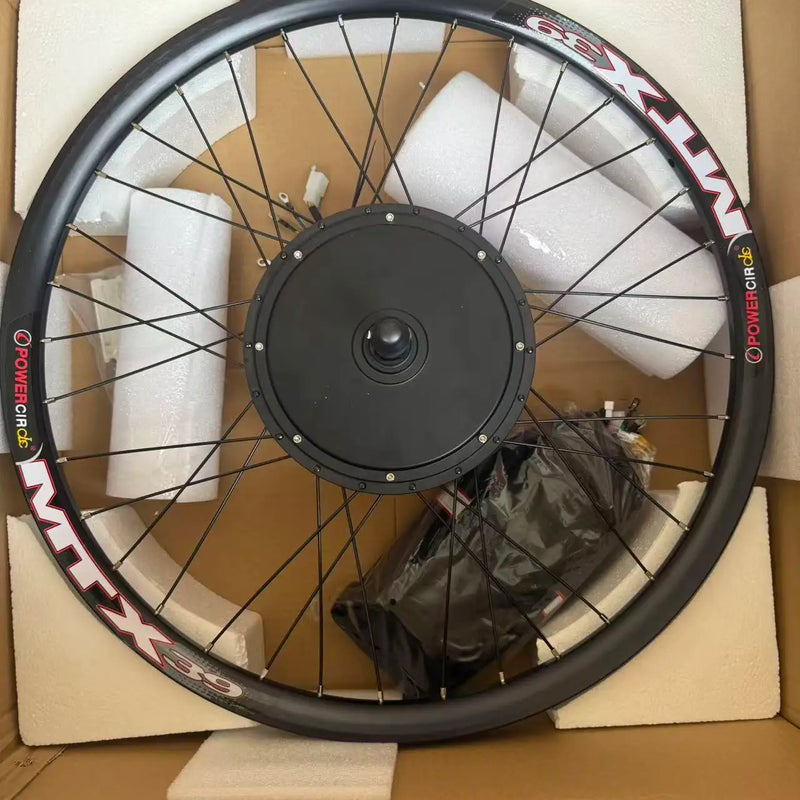 48V52V 2000W Electric bike Conversion Kit Brushless Gearless Rear hub Motor Wheel 20-29inch 700C MTX39 Rim for E Bike Kit