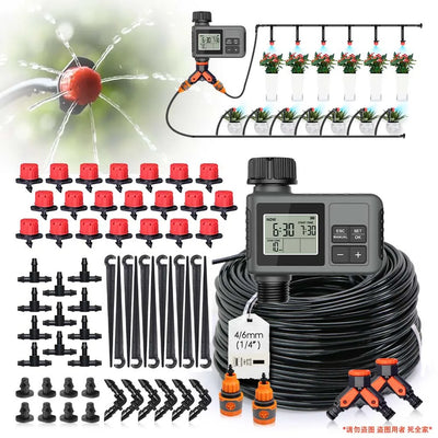 30-5m Garden LCD Button Timer Irrigation Set 0-80L/H | SAMAG